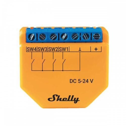 Shelly Plus I4 Dc Wireless Switch Input / Scene Controller