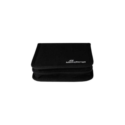 Mediarange Cd Wallet Für 24 Cd/Dvds Schwarz Retail