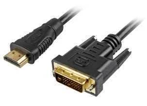 Sharkoon Kabel Hmdi -> Dvi-D (24+1) 2m Schwarz