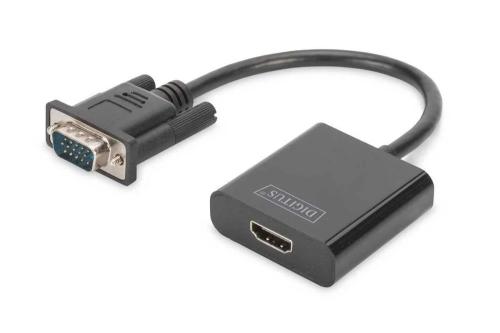 Digitus Konverter Vga > Hdmi + Audio Full Hd 1080p Schwarz