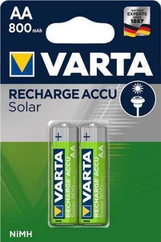 Pilha Recarregável 1x2 Varta Solar AA Nimh 800 Mah