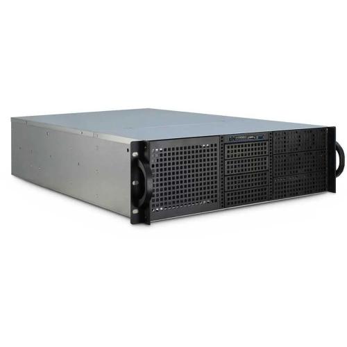 INTER-TECH 3U-30255 RACK PRETO, AÇO INOXIDÁVEL