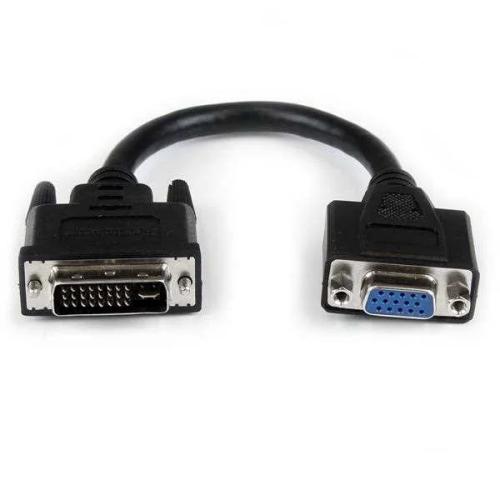 Startech.Com 8in Dvi To Vga Cable Adapter - Dvi-I Male To Vga Female Dongle Adapter (Dvivgamf8in) -