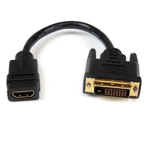 Startech.Com 8in Hdmi To Dvi-D Video Cable Adapter - Hdmi Female To Dvi Male - Hdmi To Dvi Dongle Ad