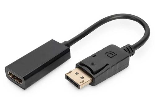 Digitus Displayport Adapter / Konverter, 0,15m, Schwarz