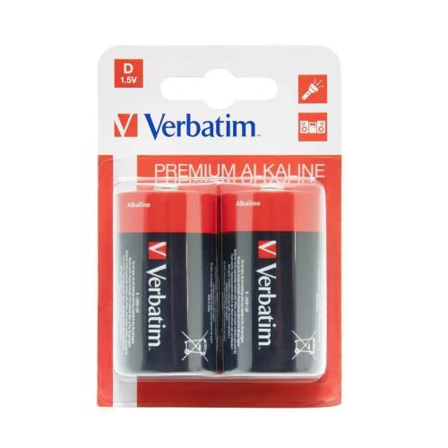 Verbatim Pilhas Alcalinas D Lr20 2 Unids