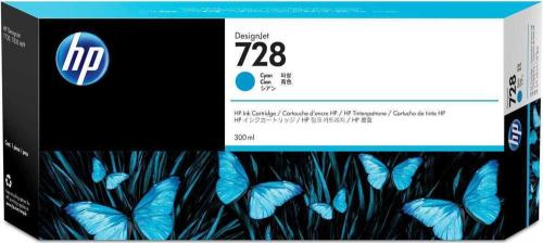 Hp Tinteiro Designjet 728 Ciano de 300 Ml