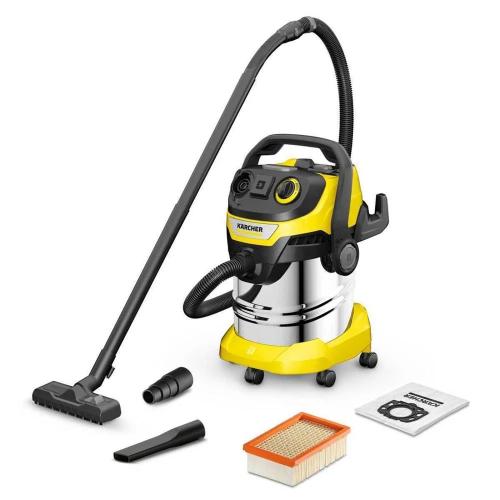 KÄRCHER WD 5 P S V-25/5/22 PRETO, AÇO INOXIDÁVEL,.