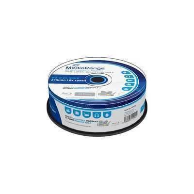 Mediarange Bd-R Dual Layer 50gb 6x Voll Bedruckbar 25ercakeb