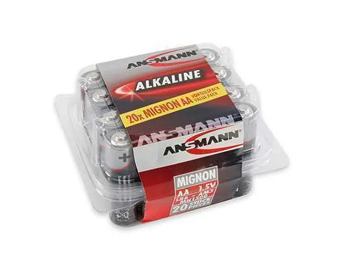 1x20 Ansmann Alkaline Mignon AA Lr 6 Red-Line Box