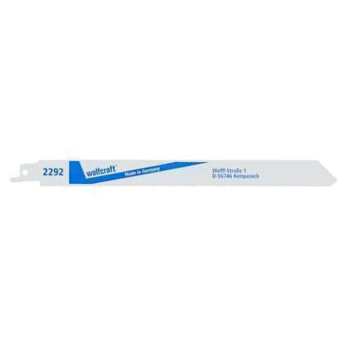 Pack 2 Folhas de Serra Sabre Bim, Metal, Fino, Comprimento 230mm 2292000 Wolfcraft