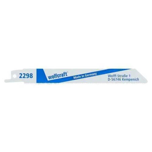 Pack 2 Folhas de Serra Sabre Bim, Metal, Fino, Comprimento 150mm 2298000 Wolfcraft