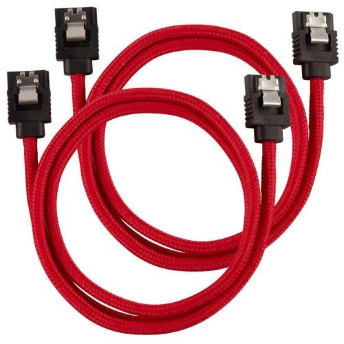 Corsair Cc-8900254 Cabo Sata 0,6 M Preto, Vermelho