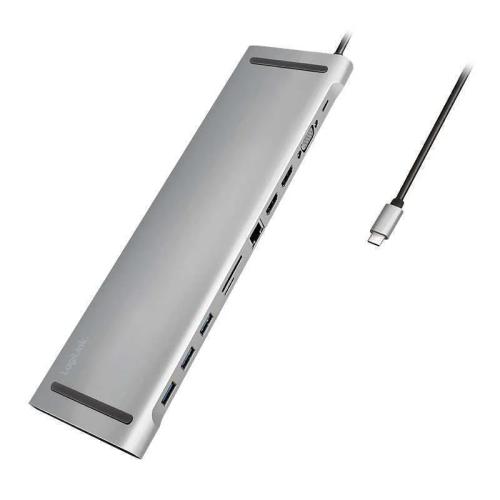 Logilink Dockingstation Usb 3.2, 2x Hdmi 11-Port, Pd5, Schw.