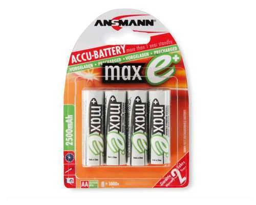 ANSMANN 2500MAH AA MAXE PLUS HIDRETO METÁLICO DE .