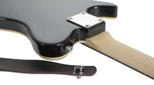 Set of 2 strap locks for guitar - chrome