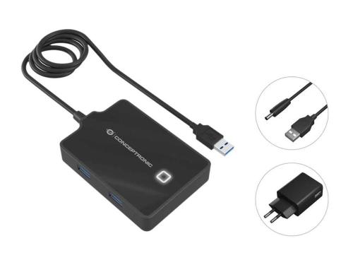 Adaptador Hub "4-EM-1" USB - 4x USB 3.0 c/ Adapta.