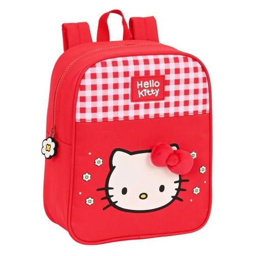 Mochila Infantil Hello Kitty Spring Vermelho (22 X 27 X 10 Cm)