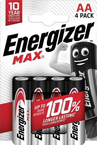Blister 4 Pilas Max Tipo Lr6 (Aa) Energizer E3015.
