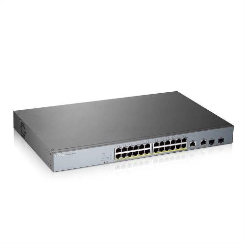 Zyxel Switch 26x Ge Gs1350-26hp Poe Long Range 375w Managed