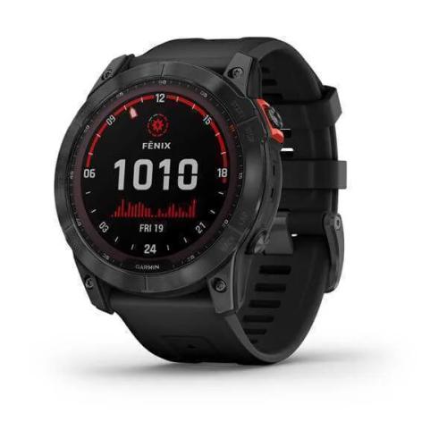 Smartwatch Fenix 7x 51mm Solar Edition Slate Gray W/ Black Strap - Garmin