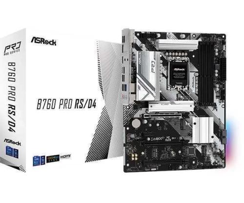 Asrock B760 Pro Rs/D4 Intel B760 Lga 1700 Atx