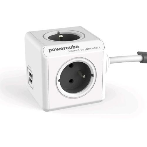 Allocacoc Powercube Extended Usb E(Fr) 1.5m Power Extension 4 Ac Outlet(S)