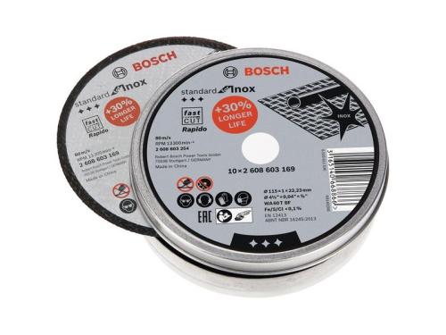 Disco de corte Bosch Standard para Inox, 115mm