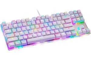 MOTOSPEED K87S TECLADO USB QWERTY INGLÊS BRANCO