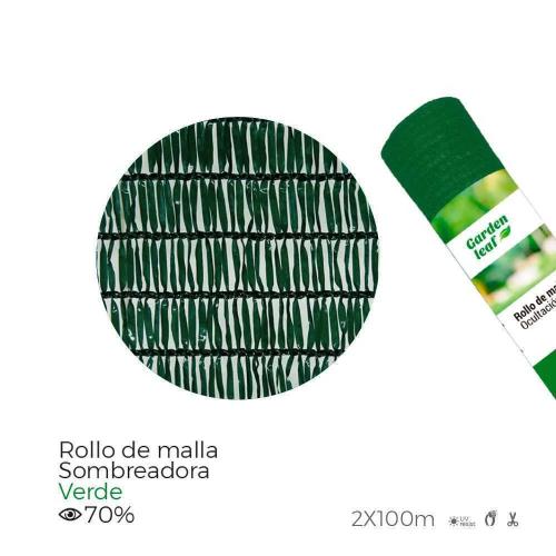 Rolo Malha de Ocultaçao Verde Ocultaçao 70% 2x100.