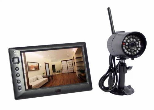 Kit de Câmara Exterior e Monitor 7" com bateria