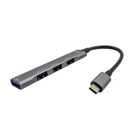 Usb-C Metal Hub 1x Usb 3.0 + 3xperp