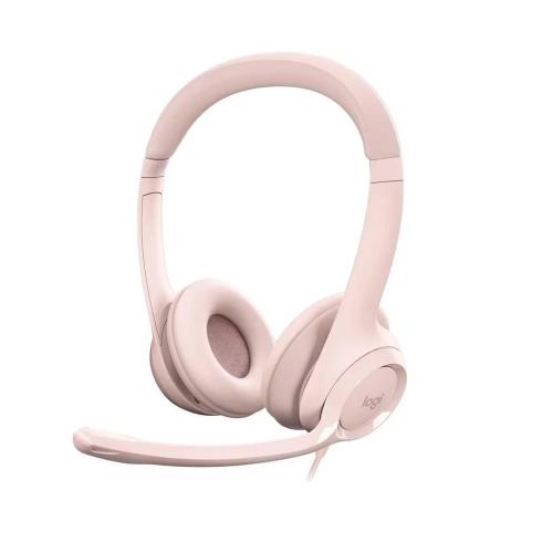 Auscultadores H390 c/ Fios Rosa - LOGITECH