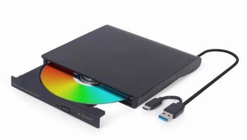 Gembird Dvd-Usb-03 External Usb Dvd Drive Black