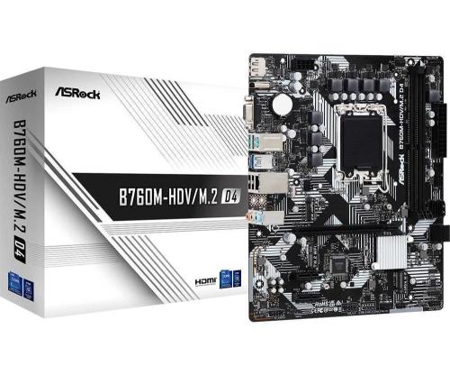 Asrock B760m-Hdv/M.2 D4 Intel B760 Lga 1700 Micro Atx