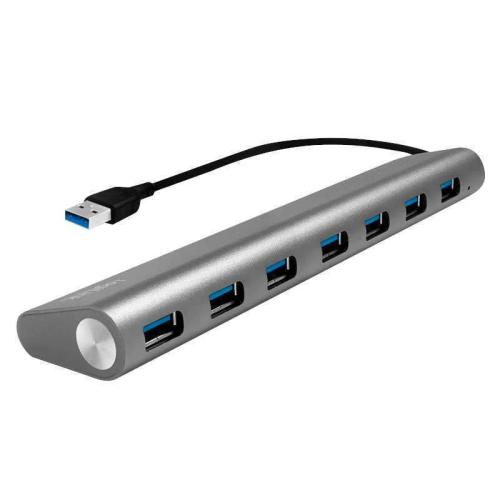 Logilink Usb 3.0 Hub 7-Port, Aluminium Grau