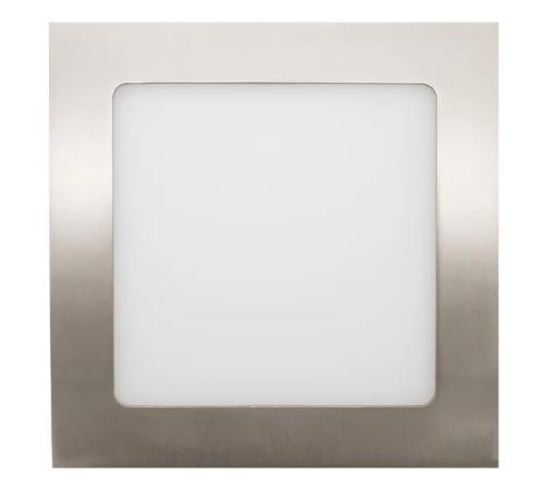Led Painel Quadrado Niquel 9w 6400k