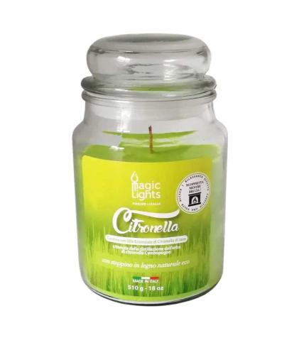 Vela Citronela em Frasco 510ml Magic Lights