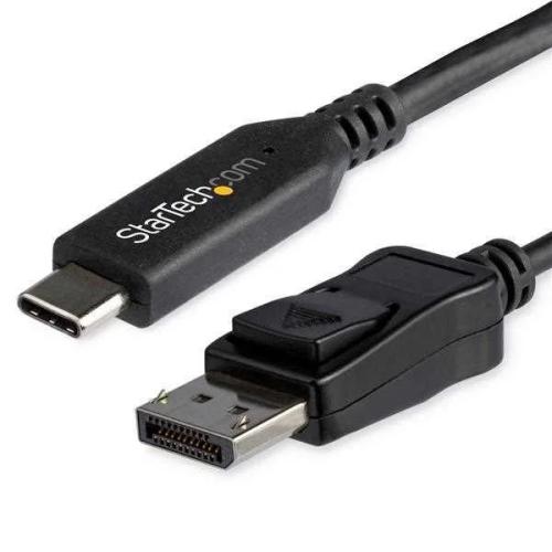 Startech.Com 6ft/1.8m Usb C To Displayport 1.4 Cable Adapter - 4k/5k/8k Usb Type C To Dp 1.4 Monitor