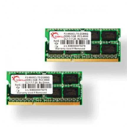 So Ddr3 8gb Pc 1066 Cl7 G.Skill (2x4gb) 1.5v 8gbsq