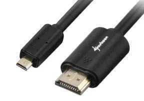 SHARKOON 1.5M, HDMI/MICRO HDMI CABO HDMI 1,5 M HD.