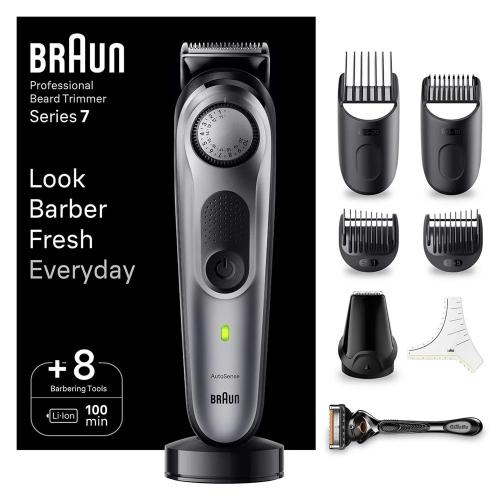 Aparador de Barba Braun Beardtrimmer S7 Bt7420 com Gillette Proglide