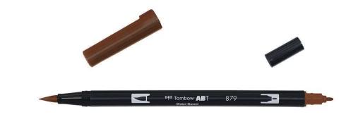 Tombow Abt-879 Caneta de Feltro Fina Castanho 1 U.
