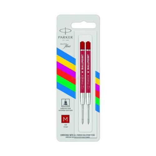 PARKER 2166545 RECARGA PARA CANETAS MÉDIO VERMELH.