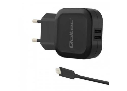 Qoltec 50188 mobile device charger Black Indoor