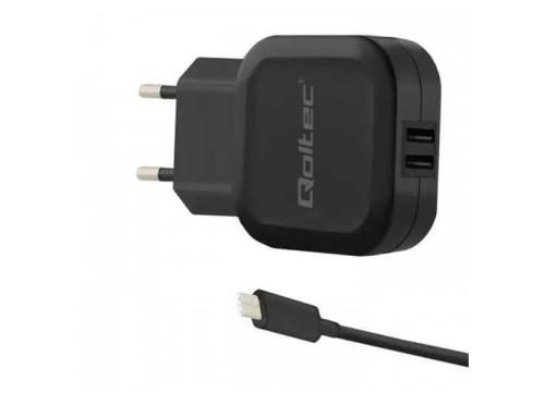 Qoltec 50188 mobile device charger Black Indoor