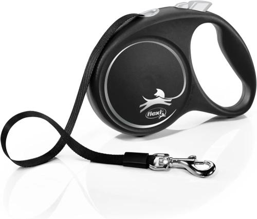 Trela para Cães Flexi Black Design 5 M Tamanho L Silver