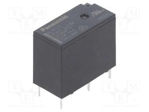 Relé: Eletromagnético, Spdt, Ubobina : 12vdc, Icontactos Max: 10a