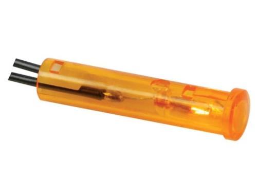 Round 7mm Panel Control Lamp 12v Amber