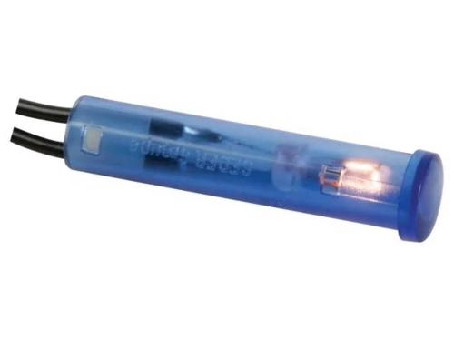 Round 7mm Panel Control Lamp 24v Blue